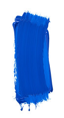 Blue Paint Brushstroke Abstract Illustration On Black Background Art