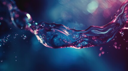 Obraz premium 3D Perspective Product Display - Circulating Liquid Animation Effect