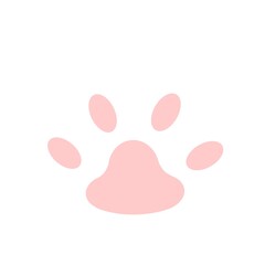 動物の肉球（ピンク）