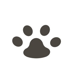 動物の肉球（黒）