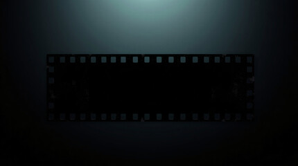 Fototapeta premium Vintage film strip with a classic film border, evoking nostalgia and cinematic history