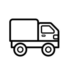 Fototapeta premium Toy pickup truck - vector icon