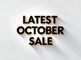 October sale promotion graphic design.