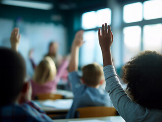 Engaged Students Participating in Lesson