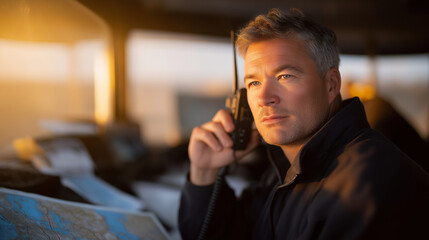 Wildfire Evacuation Coordinator with Radio and Maps