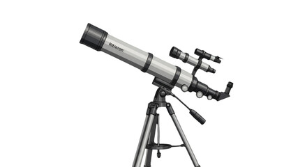 Detailed Pixel Art Illustration Telescope on Isolated Background for Science