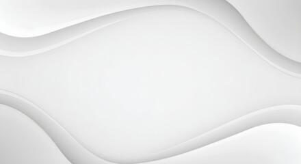 Obraz premium Elegant White Grey Abstract Wave Background Modern Design