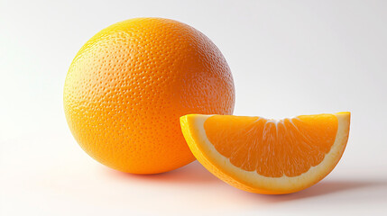 orange on white background