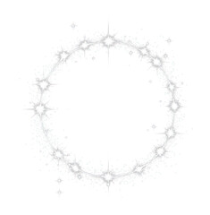 PNG A vector glowing light effect illustration background circle.