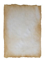 old vintage paper sheets with torn ripped edges. The texture of antique paper.