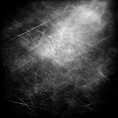 Abstract grayscale texture with scratches and light