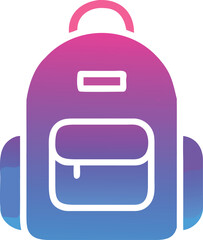 Gradient Backpack Icon pink purple