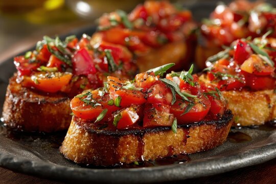 Italian Recipe Tomato Bruschetta by Chef Vino