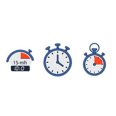 Digital Illustration Of Stopwatch And Timer Elements On Transparent Background