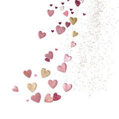 valentine hearts, png