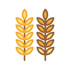 vector wheat icon