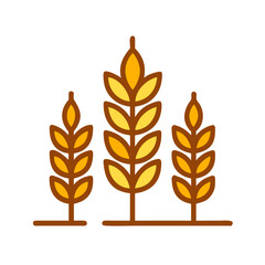 vector wheat icon