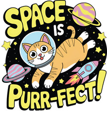 Pawsitive Vibes Only &ndash; Cute Cat Illustration with Positive Message