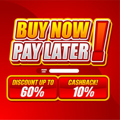 Buy Now Pay Later Digital Poster – Save 60% with Big Cashback Deals