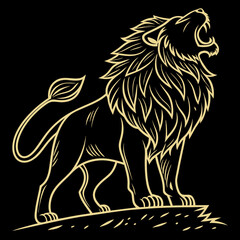 Fototapeta premium lion vector illustration