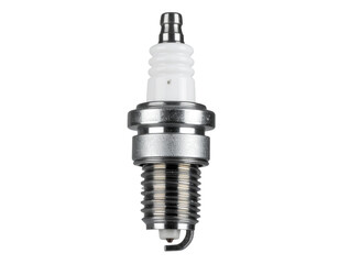 Isolated Automotive Spark Plug on Transparent Background