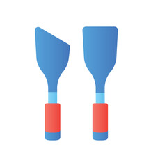 Artist Color Palette Flat Color Icon: Painting & Creative Art Supply