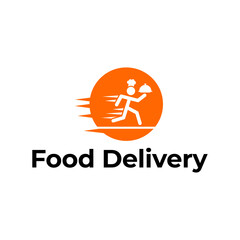 Obraz premium Food delivery icon for modern restaurant service