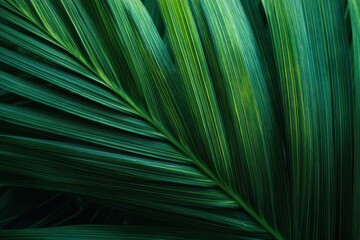 Verdant backdrop Palm leaf pattern