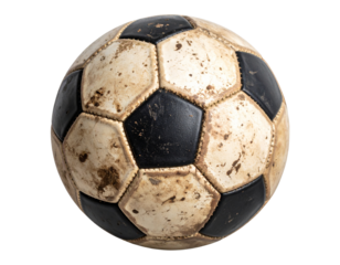  “Soccer Ball with Splashes of Mud and Grass, Post-Match Scene, isolated PNG”.