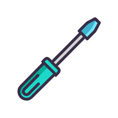 screwdriver repair tool icon design