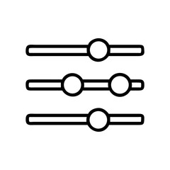 sliders adjustable settings icon design