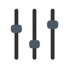 sliders vertical adjustment icon design