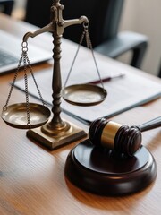 Justice scales and gavel law legal system court of justice