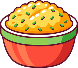 National fried rice day vector illustration, suitable for web banner or poster campaign ,
