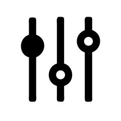 tune adjustment sliders icon design