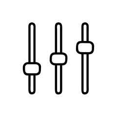 tune adjustment sliders icon design