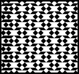 An illustration of a black crosshatch pattern isolated on a white background