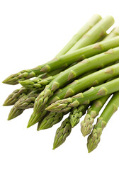 Fresh Green Asparagus Isolated On A Transparent Background Photo
