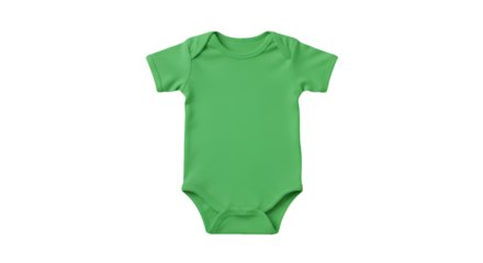 Green Baby Bodysuit Isolated On Transparent Background Illustration