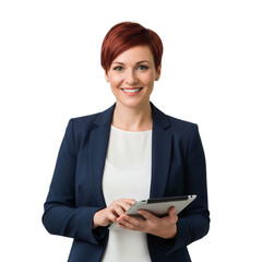 Fototapeta premium business woman with tablet
