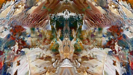Abstract art background . Hand painting artwork on canvas .