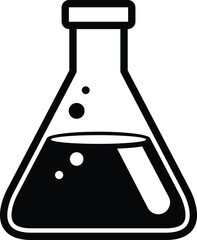 Lab beaker in the shape of a triangle