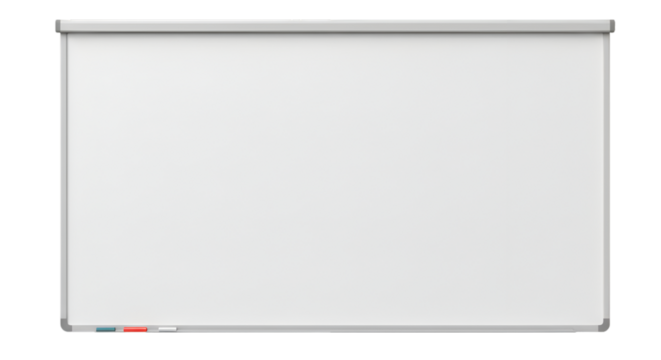 Isolated 3D Whiteboard Illustration On Transparent Background
