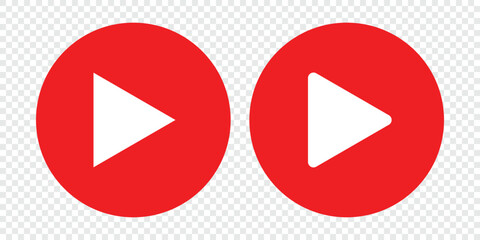 Play button icon. Video and audio player symbol. play stop button for media, video, reel and web, app, ui. Vector illustration.