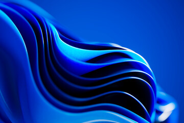 3D Abstract Technology Blue Background