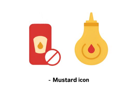 Isolated Condiment Bottle Illustration On Transparent Background