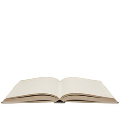 Isolated Book Illustration With Open Pages Against Transparent Background