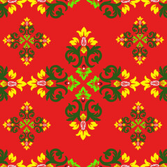 Celebration-style pattern with gold and red flare. Great for New Year or spiritual designs.