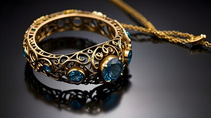 The intricate details of a favorite piece of jewelry or an accessory 