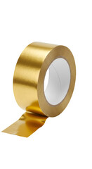 Isolated Gold Roll Tape On Black Background Illustration